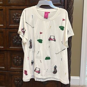 Queen of sparkles golf shirt